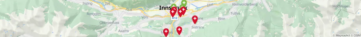 Map view for Pharmacies emergency services nearby Igls (Innsbruck  (Stadt), Tirol)